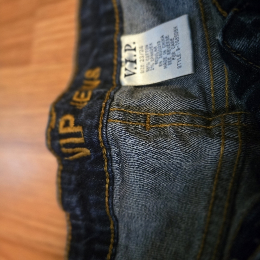 VIP Jeans Distressed Denim Shorts - Picture 2 of 5
